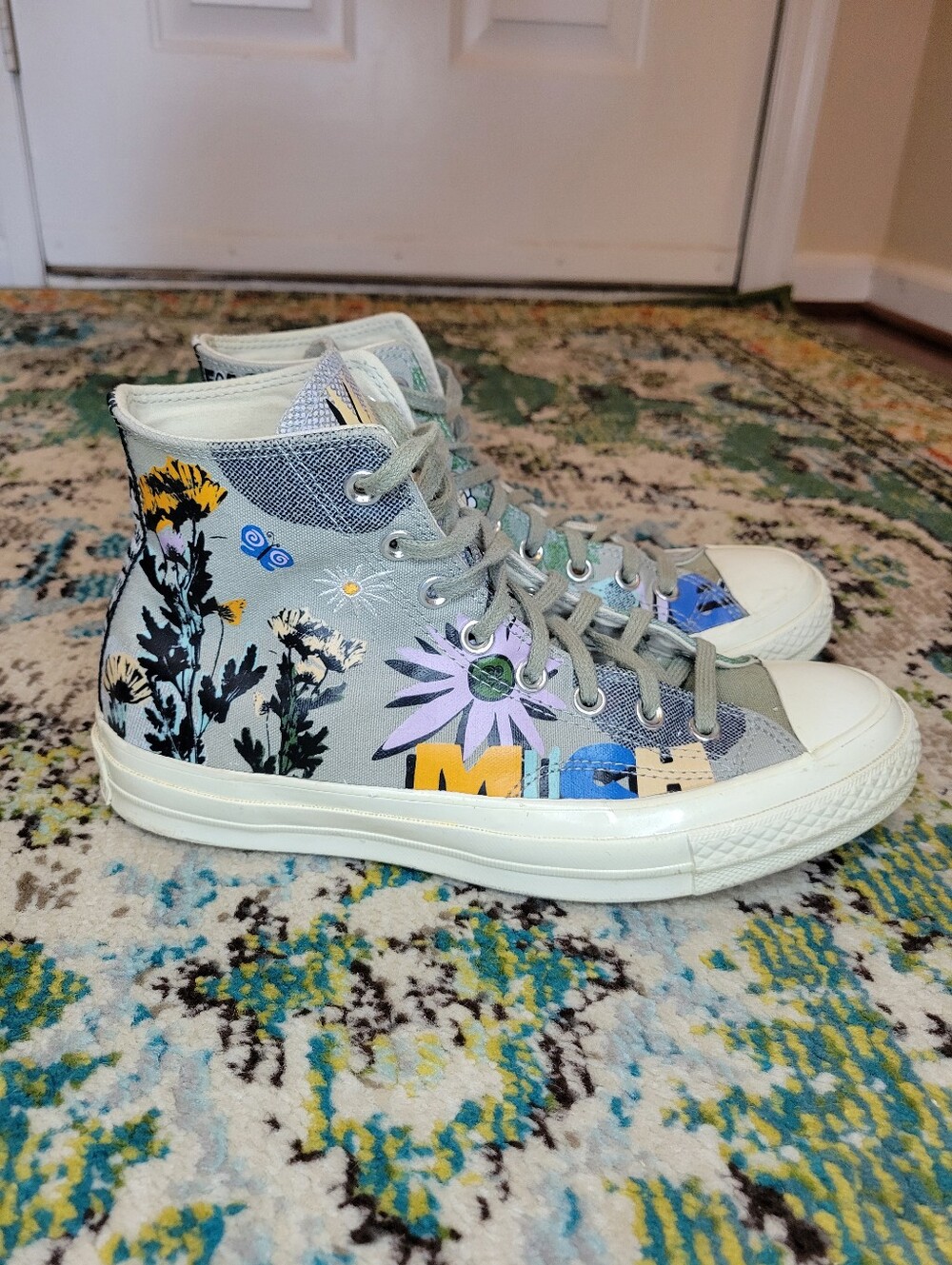 Converse Chuck 70 High 'Floral Much Love' High Top Shoes, Size Womens 9 Mens 7